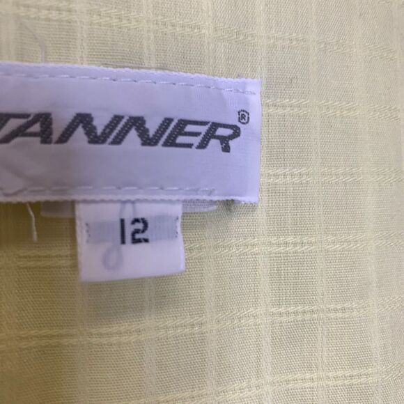 Vintage Tanner Yellow Butter Modest Dress‎ Button Bodice Full Skirt Tie belt - Picture 10 of 13